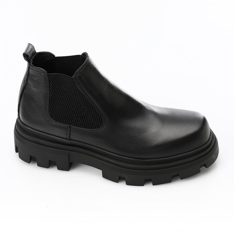 Mr.joe Men’s Chunky Ankle Boots – Black - Image 1